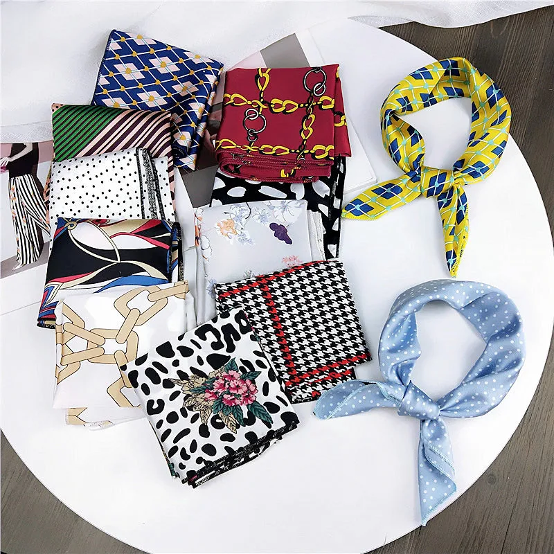Elegant Floral Silk Square Scarf Hair Tie Band Small Women Neckerchief Head Neck Feel Satin Ladies Headband Wrap Handkerchief
Elegant Floral Silk Square Scarf Hair Tie Band Small Women Neckerchief Head Neck Feel Satin Ladies Headband Wrap Handkerchief