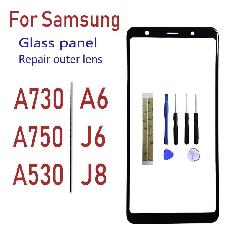 SZHAIYU Replacement LCD Outer Lens Glass Front Screen Panel For Samsung Galaxy J6 J8 A6 A730 A750 A530 Front Glass With TOOL
SZHAIYU Replacement LCD Outer Lens Glass Front Screen Panel For Samsung Galaxy J6 J8 A6 A730 A750 A530 Front Glass With TOOL