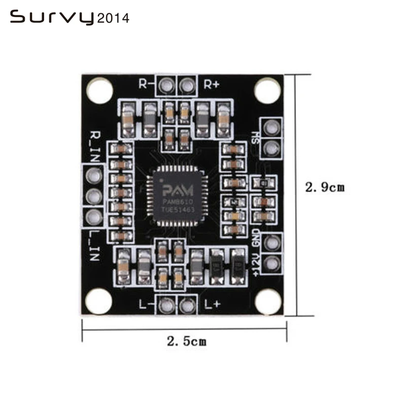 PAM8610 digital power amplifier board 2 x15w dual channel stereo mini class D power amplifier board
PAM8610 digital power amplifier board 2 x15w dual channel stereo mini class D power amplifier board