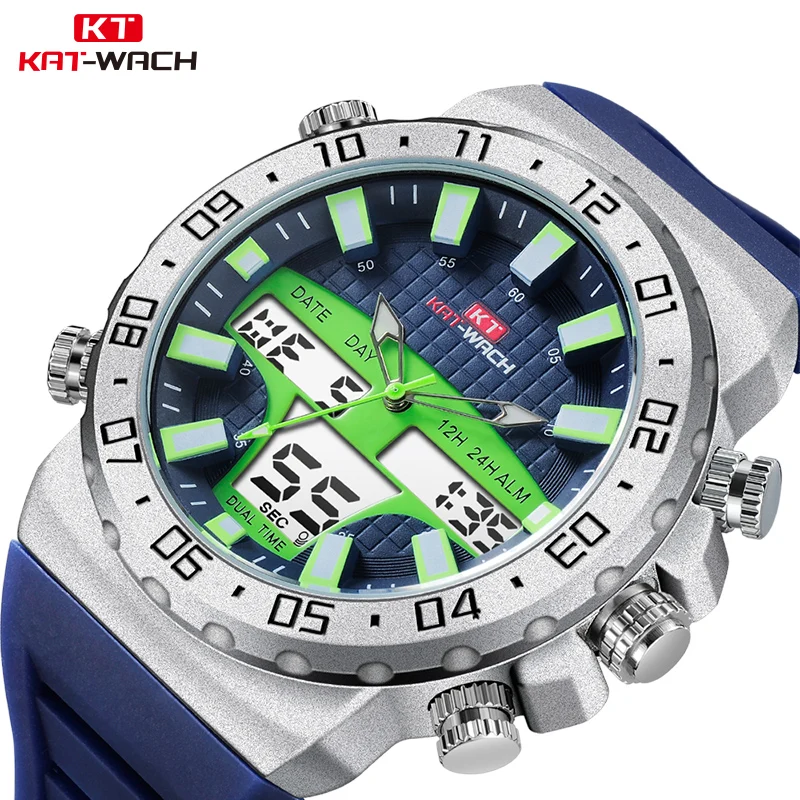 KAT-WACH Fashion Sport Watch Men Waterproof Silicone Strap Wrist Watches Mens Luxury Brand Men's Wristwatch Quartz Male Watches
KAT-WACH Fashion Sport Watch Men Waterproof Silicone Strap Wrist Watches Mens Luxury Brand Men's Wristwatch Quartz Male Watches