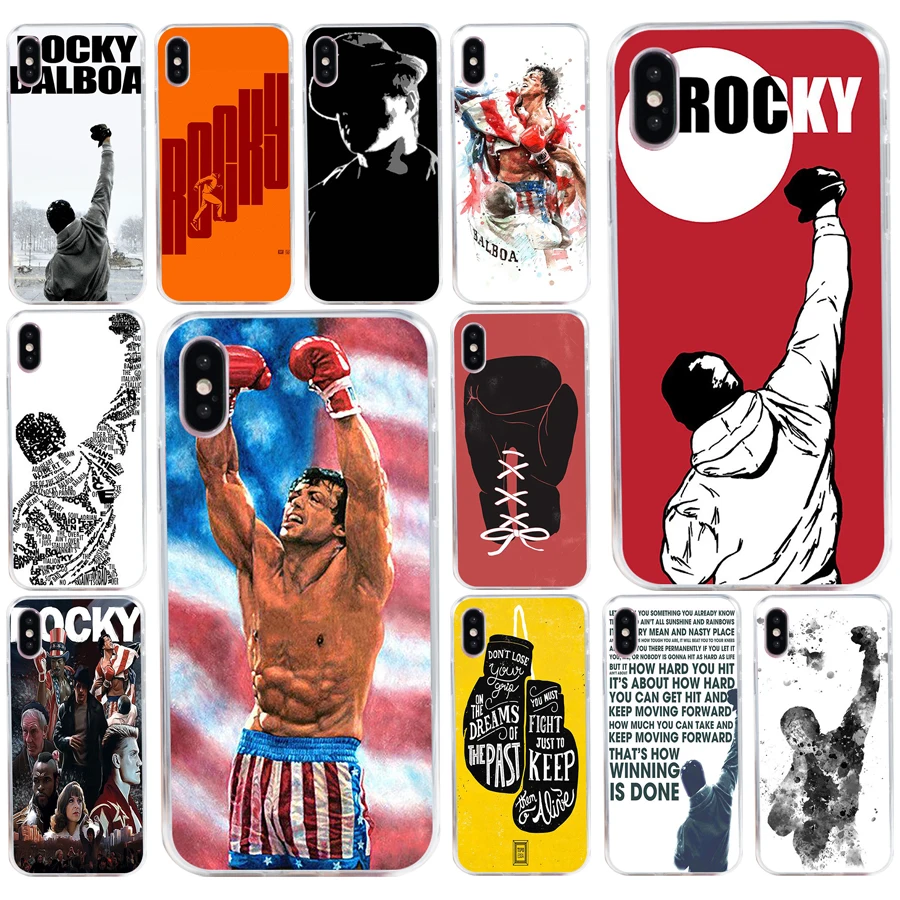 212AQ rocky balboa 4 Мягкий Силиконовый ТПУ чехол для телефона iphone 5 5s se X XR XS Max | Мобильные