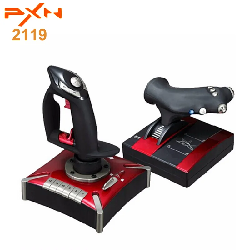 

Original PXN 2119 Wired Game Joystick With 7-Axis / 8-Way Key Widget Caps / 16 Separate Movement Control Keys For Computer / PC