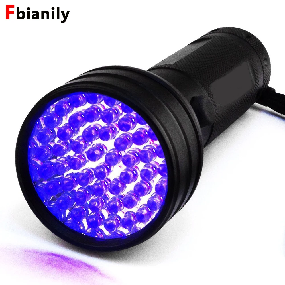 Фото NEW Uv Led Flashlight 51 Leds 395nm Ultra Violet Torch Light Lamp Blacklight Detector for Dog Urine Pet Stains and Bed Bug | Лампы и