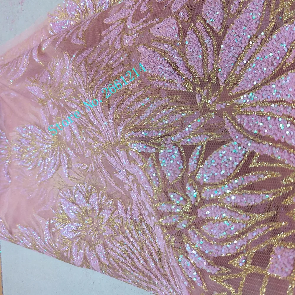 5yards BZL-19316 pink gold glued print glitter african india tulle mesh fabric for sawing/party dress
5yards BZL-19316 pink gold glued print glitter african india tulle mesh fabric for sawing/party dress