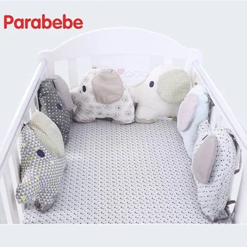 6PCS 27X34CM Cotton Flexible bumper Elephant Pillow Cushion Crib Prevent impact Protect newborn Baby Bed Bumper
6PCS 27X34CM Cotton Flexible bumper Elephant Pillow Cushion Crib Prevent impact Protect newborn Baby Bed Bumper