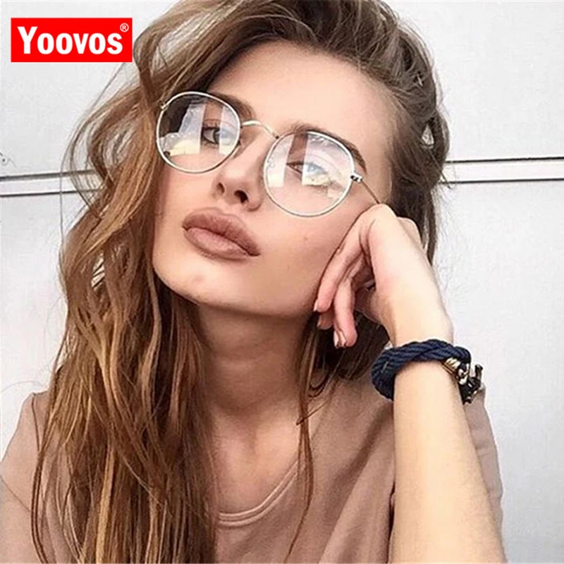 Yoovos 2019 Metal Round Designer Woman Glasses New Optical Frames Glasses Frame Clear lens Eyeware Black Silver Gold Eye Glass
Yoovos 2019 Metal Round Designer Woman Glasses New Optical Frames Glasses Frame Clear lens Eyeware Black Silver Gold Eye Glass