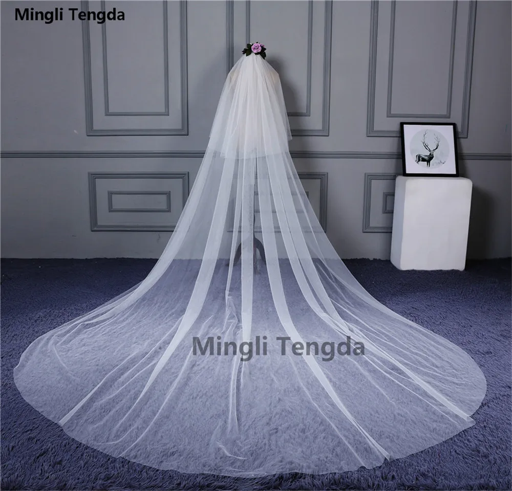 Mingli Tengda 3m*3m Two Layer Wedding Veil Long Soft Ivory White Cathedral Bridal Veils with Comb Wedding Accessories 2018
Mingli Tengda 3m*3m Two Layer Wedding Veil Long Soft Ivory White Cathedral Bridal Veils with Comb Wedding Accessories 2018