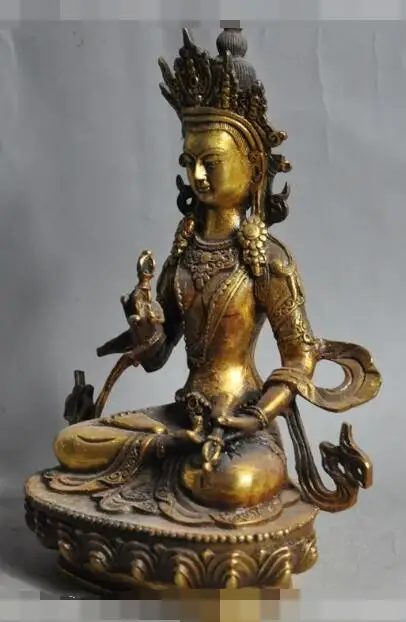 S02751 china buddhism bronze gilt Vajra tara Vajrasattva KwanYin buddha goddess statue (B0328)
S02751 china buddhism bronze gilt Vajra tara Vajrasattva KwanYin buddha goddess statue (B0328)