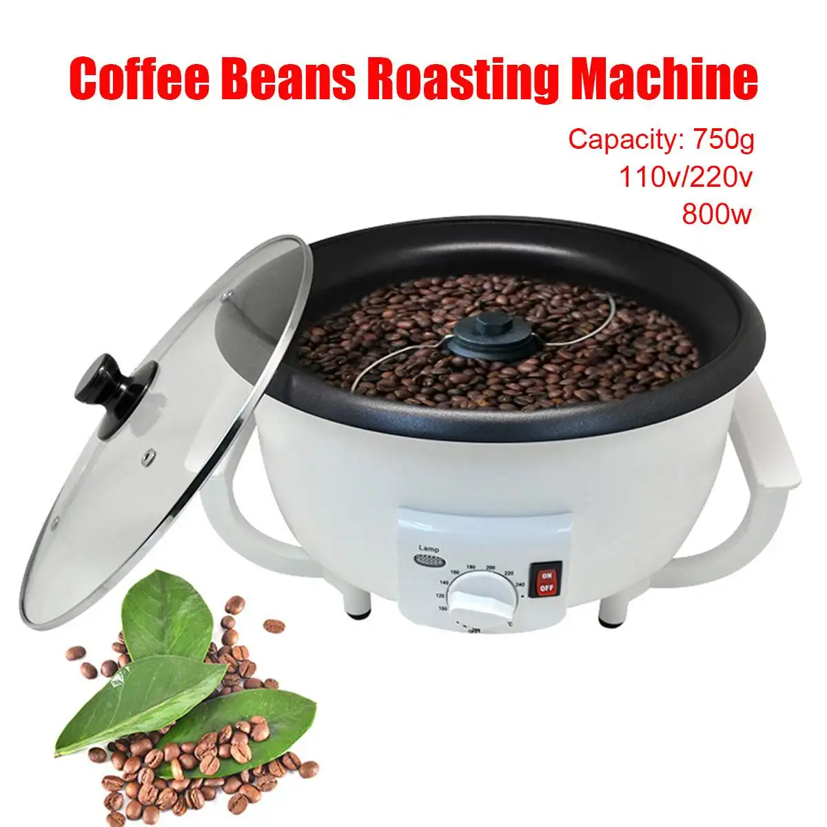 220V Electric Coffee Beans Roaster Machine Peanut Roasting Machine Artifact Coffee Beans Baking Machine Household Drying EU Plug
220V Electric Coffee Beans Roaster Machine Peanut Roasting Machine Artifact Coffee Beans Baking Machine Household Drying EU Plug