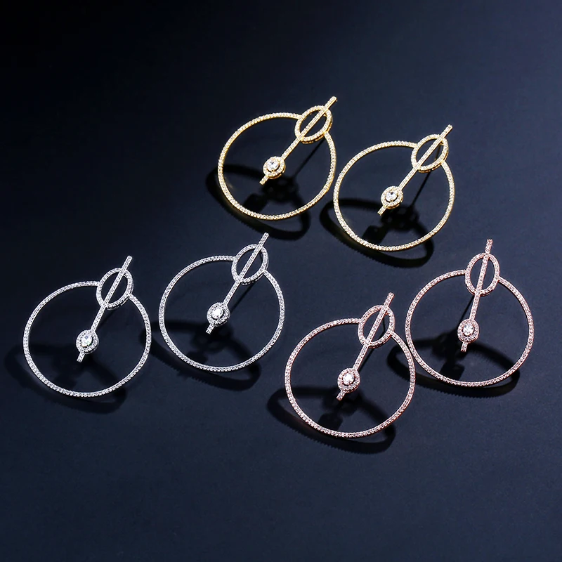 UILZ Fashion Cubic Zircon White Color Big Circle Stud Earrings for Women Wedding Party Dress Jewelry UE2032
UILZ Fashion Cubic Zircon White Color Big Circle Stud Earrings for Women Wedding Party Dress Jewelry UE2032