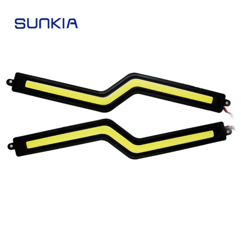SUNKIA 2Pcs/Pair COB DRL New Design Z Type LED Daytime Running Light High Power Fog Lamp 100% Waterproof Hot Selling
SUNKIA 2Pcs/Pair COB DRL New Design Z Type LED Daytime Running Light High Power Fog Lamp 100% Waterproof Hot Selling