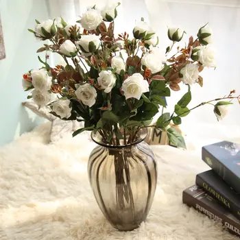 10pcs Three Heads Roses Fake Flowers Wedding Decoration Flower Birthday Party DecorationHome Garden Party Birthday Party Decor
10pcs Three Heads Roses Fake Flowers Wedding Decoration Flower Birthday Party DecorationHome Garden Party Birthday Party Decor