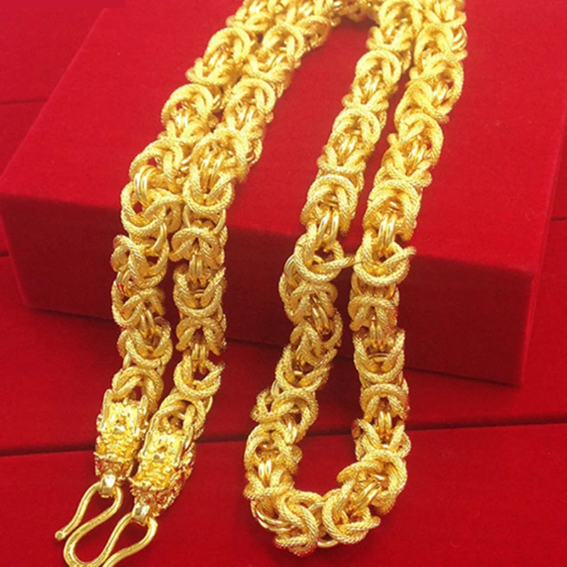 10MM Thick Mens Chain Necklace 23.6" Yellow Gold Filled Chinese Dragon Head Necklace Hip Hop Punk Jewelry Gift
10MM Thick Mens Chain Necklace 23.6" Yellow Gold Filled Chinese Dragon Head Necklace Hip Hop Punk Jewelry Gift