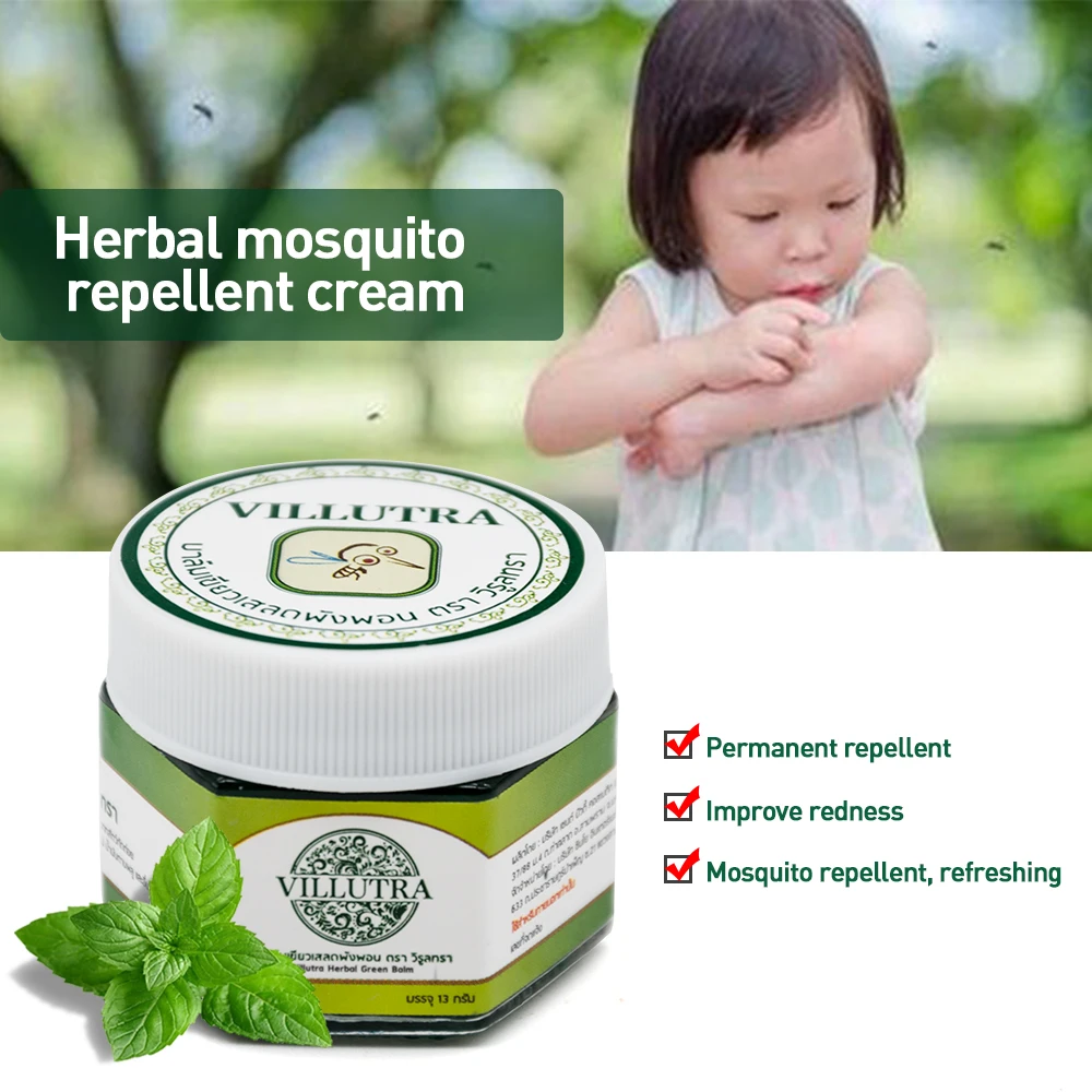 Sumifun Thailand Mosquito Green Herbal Ointment Cooling Oil Refresh Anti Itching Skin Care Pain Relief Cream P0022
Sumifun Thailand Mosquito Green Herbal Ointment Cooling Oil Refresh Anti Itching Skin Care Pain Relief Cream P0022