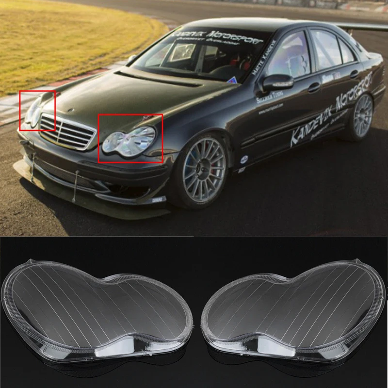 High Quality 1 Pair Left + Right Headlight Headlamp Clear Lens Cover For Mercedes Benz 01-07 W203 C-Class
High Quality 1 Pair Left + Right Headlight Headlamp Clear Lens Cover For Mercedes Benz 01-07 W203 C-Class