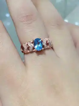 Natural blue topaz Ring Natural gemstone Ring S925 sterling silver trendy Elegant round flowers women wedding gift Jewelry
Natural blue topaz Ring Natural gemstone Ring S925 sterling silver trendy Elegant round flowers women wedding gift Jewelry