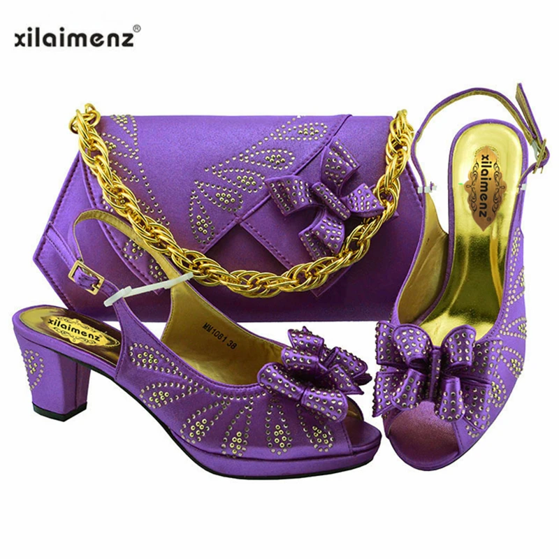 Purple Color High Quality Nigerian Women Shoes and Bag to Match 2019 Spring Special Style Peep Toe Comfortable Sandals for Party
Purple Color High Quality Nigerian Women Shoes and Bag to Match 2019 Spring Special Style Peep Toe Comfortable Sandals for Party