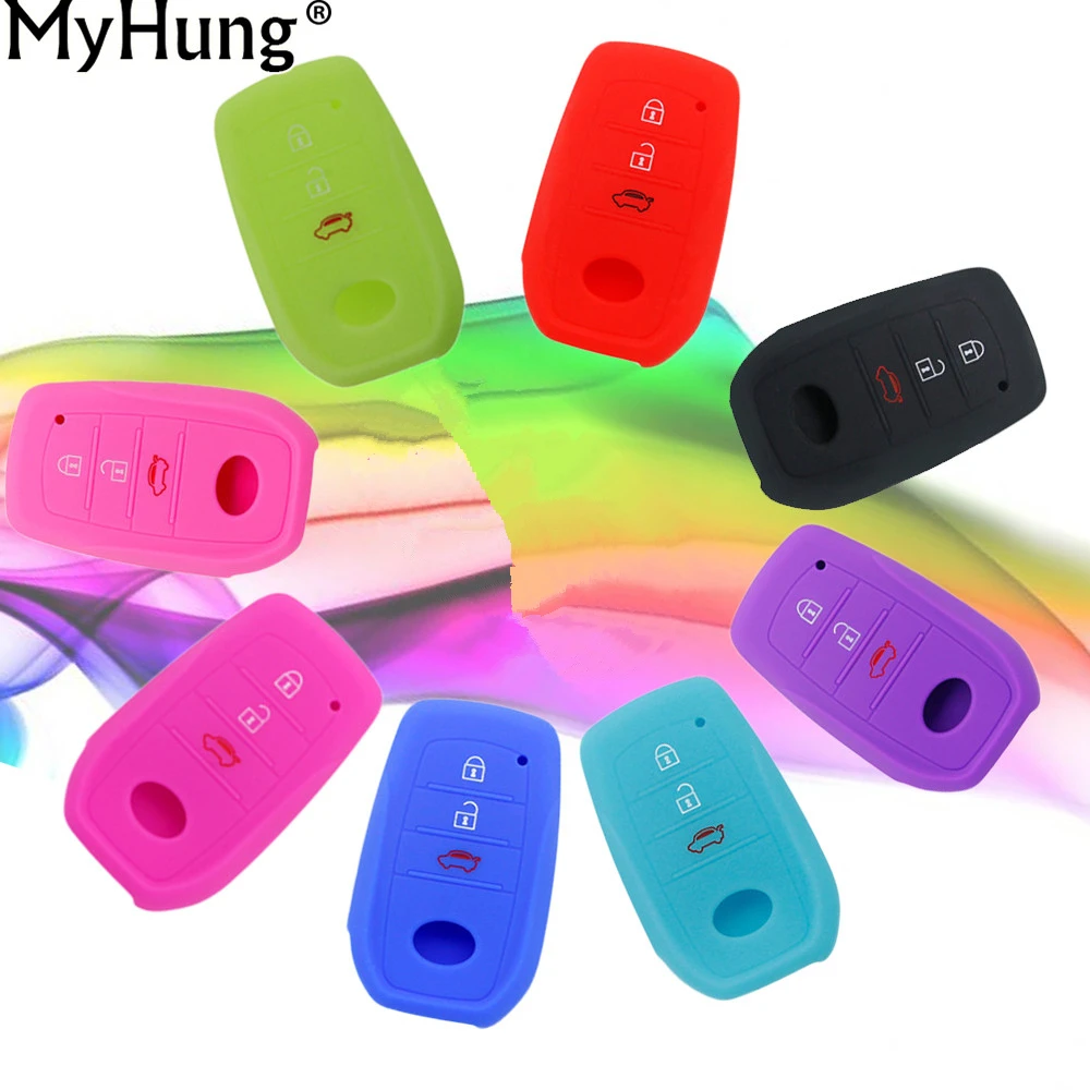 For Toyota Highlander Land Cruiser Riez RAV4 Camry Prado 3 Buttons Car Key Case Cover Shell Silicone Auto Key Chain Protector
For Toyota Highlander Land Cruiser Riez RAV4 Camry Prado 3 Buttons Car Key Case Cover Shell Silicone Auto Key Chain Protector