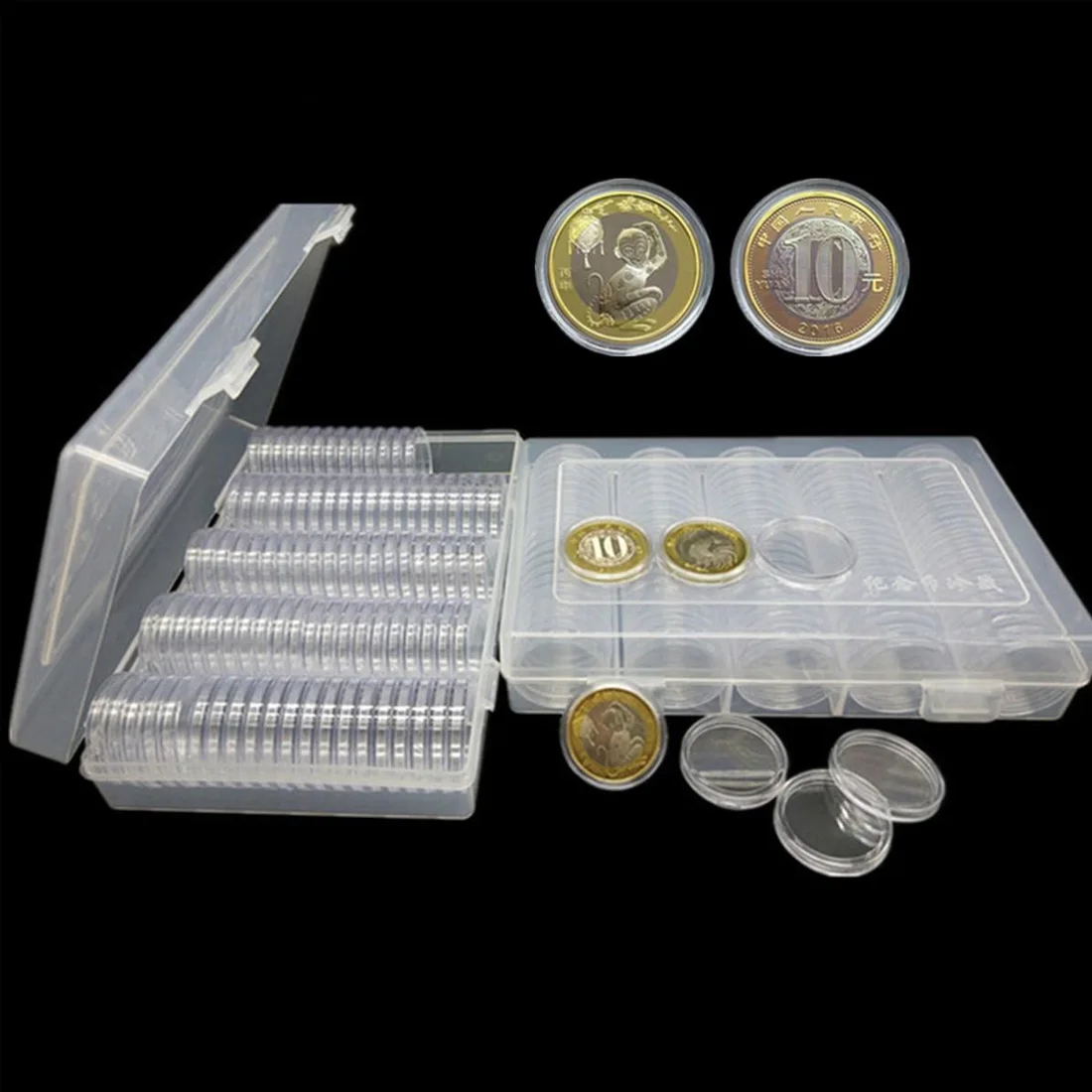 100Pcs/Box Coin Box Clear 25mm Round Boxed Holder Plastic Storage Capsules Display Cases Organizer Collectibles Gifts
100Pcs/Box Coin Box Clear 25mm Round Boxed Holder Plastic Storage Capsules Display Cases Organizer Collectibles Gifts