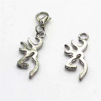 Hot Selling 20pcs Silver Deer charms lobster clasp charm dangle charms DIY bracelet&bangle hanging charms jewelry accessory 
Hot Selling 20pcs Silver Deer charms lobster clasp charm dangle charms DIY bracelet&bangle hanging charms jewelry accessory