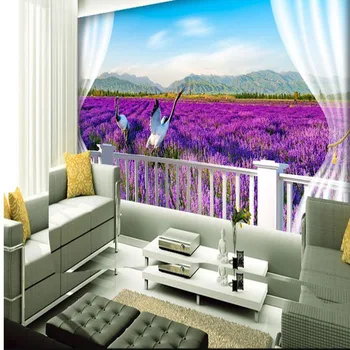 Wapapers photo 3D Pastrol Wall Mural in Lavender Flower Wall Paper for Dining Room Bedroom Home Decor 3D Stickers Mural
Wapapers photo 3D Pastrol Wall Mural in Lavender Flower Wall Paper for Dining Room Bedroom Home Decor 3D Stickers Mural