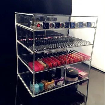 Anti-Scratch Clear Acrylic Cosmetic Jewelry Makeup Organizer Box Case 4 Storage Drawer Cases Holder Make Up Boxes ZA1317
Anti-Scratch Clear Acrylic Cosmetic Jewelry Makeup Organizer Box Case 4 Storage Drawer Cases Holder Make Up Boxes ZA1317