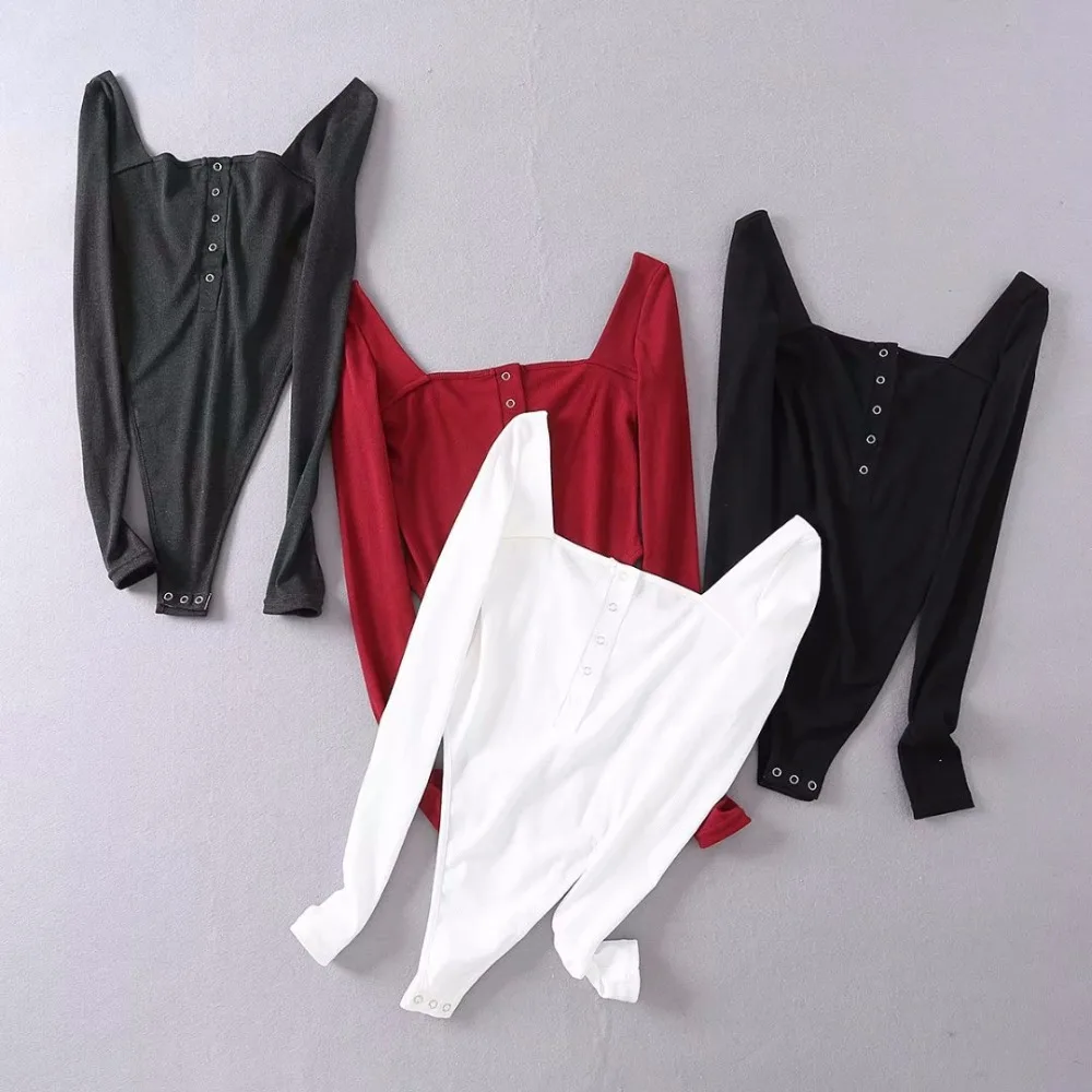 Sexy women's jumpsuits & rompers bodysuits causal black white red grey cotton slash collar jumpers European and American style
Sexy women's jumpsuits & rompers bodysuits causal black white red grey cotton slash collar jumpers European and American style