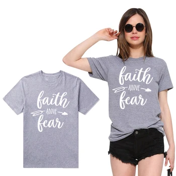 Showtly Faith Above Fear Women's T-shirt Graphic Christian Shirt Jesus Tee Tops Short Sleeve
Showtly Faith Above Fear Women's T-shirt Graphic Christian Shirt Jesus Tee Tops Short Sleeve