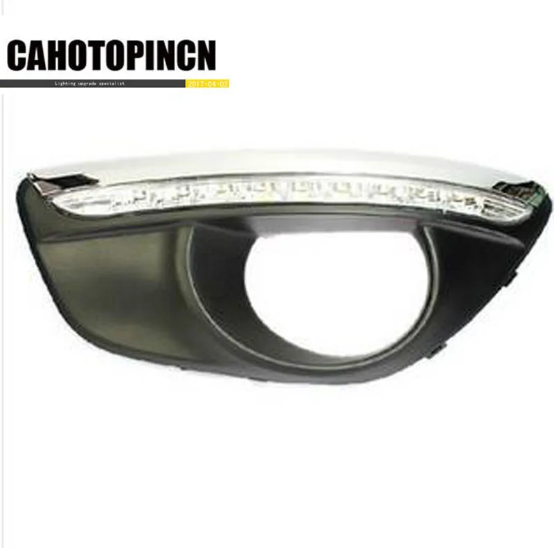 Dimming style Relay and Waterproof 12V Car LED DRL Daytime Running Lights with fog lamp hole for Hyundai Santa Fe 2010 2011 2012
Dimming style Relay and Waterproof 12V Car LED DRL Daytime Running Lights with fog lamp hole for Hyundai Santa Fe 2010 2011 2012