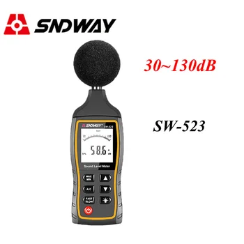 SNDWAY LCD Digital Sound Noise Level Describe Meter 30-130dBA 1.5 dB Accuracy Digital Sound Level Meter Backlight noise tester
SNDWAY LCD Digital Sound Noise Level Describe Meter 30-130dBA 1.5 dB Accuracy Digital Sound Level Meter Backlight noise tester