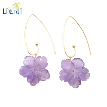 Lii Ji Natural Stone Lavender Amethyst Flowers 925 Sterling Silver 18K Gold Plated Drop Dangle Earrings Women Gift Dropshipping
Lii Ji Natural Stone Lavender Amethyst Flowers 925 Sterling Silver 18K Gold Plated Drop Dangle Earrings Women Gift Dropshipping