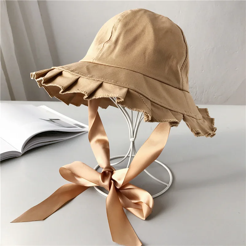 Summer pleated leisure bucket cap monochrome tie fisherman hat camping travel ladies sun hat sunscreen horse tail cap sale
Summer pleated leisure bucket cap monochrome tie fisherman hat camping travel ladies sun hat sunscreen horse tail cap sale