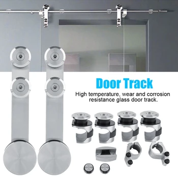 Stainless Steel Glass Sliding Barn Door Track Shower Doors Interior 304 Track Hardware Set for 8~10 mm Tempered Glass
Stainless Steel Glass Sliding Barn Door Track Shower Doors Interior 304 Track Hardware Set for 8~10 mm Tempered Glass