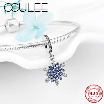 100% real 925 Sterling Silver Blue Shining snowflakes charm Pendant Beads Fit Original Pandora Charms Bracelet Jewelry making
100% real 925 Sterling Silver Blue Shining snowflakes charm Pendant Beads Fit Original Pandora Charms Bracelet Jewelry making