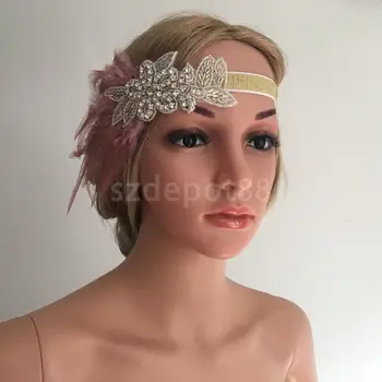 Diamante Flower Pink Feather 1920s Flapper Headpiece Fascinator Women Wedding Elastic Headband
Diamante Flower Pink Feather 1920s Flapper Headpiece Fascinator Women Wedding Elastic Headband