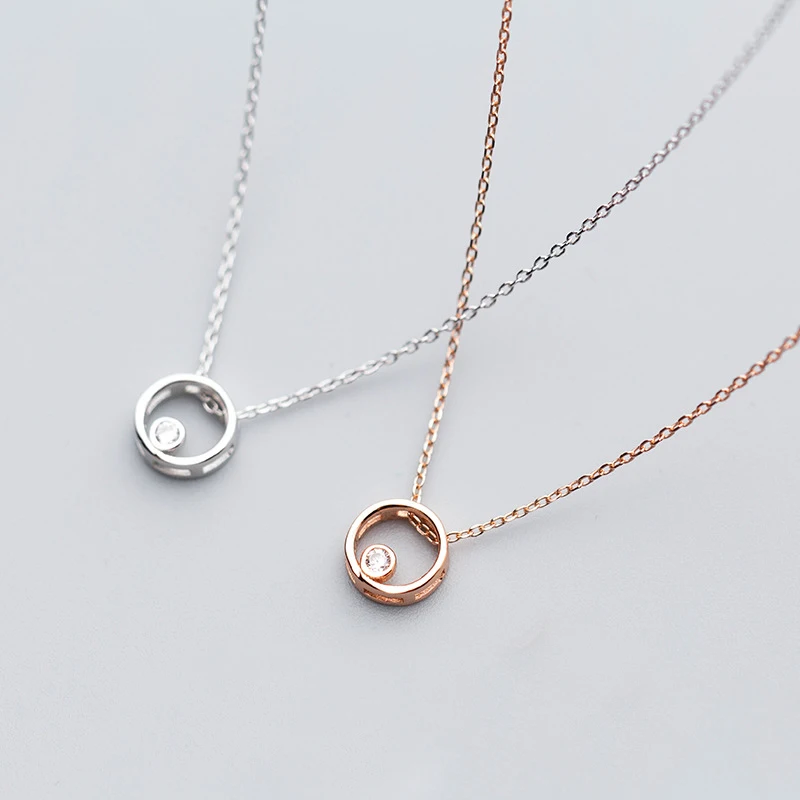 MloveAcc 100% Real 925 Sterling Silver Round Circle Pendant Necklaces for Women Single CZ Luxury Brand Jewelry Lover Gift
MloveAcc 100% Real 925 Sterling Silver Round Circle Pendant Necklaces for Women Single CZ Luxury Brand Jewelry Lover Gift