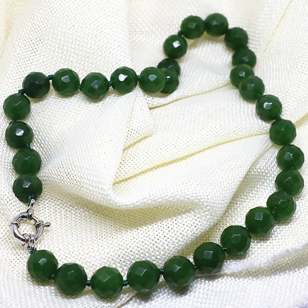 High grade taiwan green jade semi-precious jasper faceted round 8,10,12,14mm beads hot sale necklace 18inch B1509
High grade taiwan green jade semi-precious jasper faceted round 8,10,12,14mm beads hot sale necklace 18inch B1509