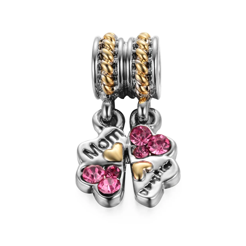 free shipping european 925 plat clover mom daughter DANGLE bead hanging charm fit pandora charm bracelet B048
free shipping european 925 plat clover mom daughter DANGLE bead hanging charm fit pandora charm bracelet B048