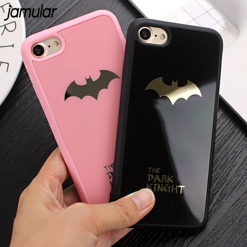 JAMULAR Case For iPhone 7 8 Plus 6 6s Batman Silicone Cover For iPhone 6s 7 Plus Mirror Phone Covers For iPhone X 6S Plus Cases
JAMULAR Case For iPhone 7 8 Plus 6 6s Batman Silicone Cover For iPhone 6s 7 Plus Mirror Phone Covers For iPhone X 6S Plus Cases