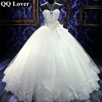 QQ Lover 2019 New Ball Gown Wedding Dress Sexy Beaded Custom-made Plus Size Bride Wedding Gown Vestido De Noiva
QQ Lover 2019 New Ball Gown Wedding Dress Sexy Beaded Custom-made Plus Size Bride Wedding Gown Vestido De Noiva