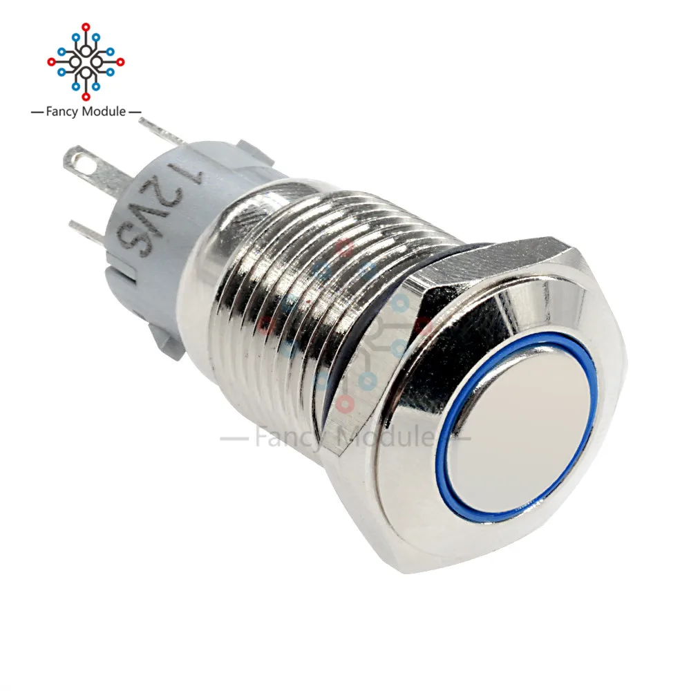 12V 16mm Blue LED Display DIY Auto Push Power Button LED Angel Eye Push-buttons Metal Switch 5Pin
12V 16mm Blue LED Display DIY Auto Push Power Button LED Angel Eye Push-buttons Metal Switch 5Pin