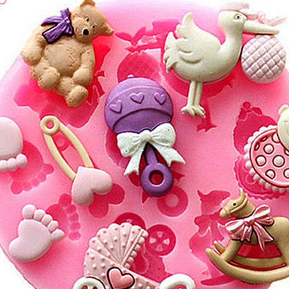 1 pc 3D Baby Bear Foot Birds Shape Cake Decoration Mold Silicone Fondant Soap Mold Chocolate Babies For DIY Bakeware
1 pc 3D Baby Bear Foot Birds Shape Cake Decoration Mold Silicone Fondant Soap Mold Chocolate Babies For DIY Bakeware