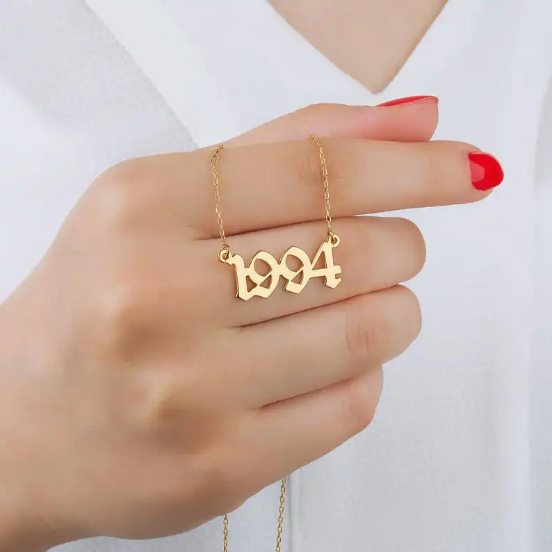 Women Men Custom Jewelry Personalized Old English Number Necklaces Wedding Anniversary Day Date Chain Pendant Birthday Gift BFF
Women Men Custom Jewelry Personalized Old English Number Necklaces Wedding Anniversary Day Date Chain Pendant Birthday Gift BFF