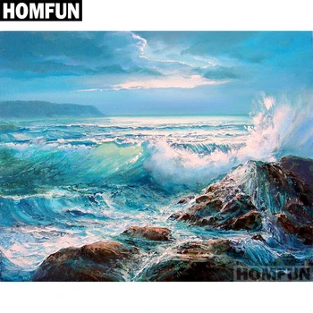 HOMFUN Full Square/Round Drill 5D DIY Diamond Painting "Sea waves" Embroidery Cross Stitch 5D Home Decor Gift A01284
HOMFUN Full Square/Round Drill 5D DIY Diamond Painting "Sea waves" Embroidery Cross Stitch 5D Home Decor Gift A01284