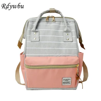 Rdywbu Hot Sale Striped Backpack Teenagers Large Capacity School Bag Patchwork Travel Bag Big Laptop Bagpack Mochila B746
Rdywbu Hot Sale Striped Backpack Teenagers Large Capacity School Bag Patchwork Travel Bag Big Laptop Bagpack Mochila B746