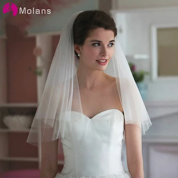 MOLANS 2020 Simple Short Tulle Wedding Veils Cheap White Beige Bridal Veil for Bride for Mariage Wedding Accessories
MOLANS 2020 Simple Short Tulle Wedding Veils Cheap White Beige Bridal Veil for Bride for Mariage Wedding Accessories