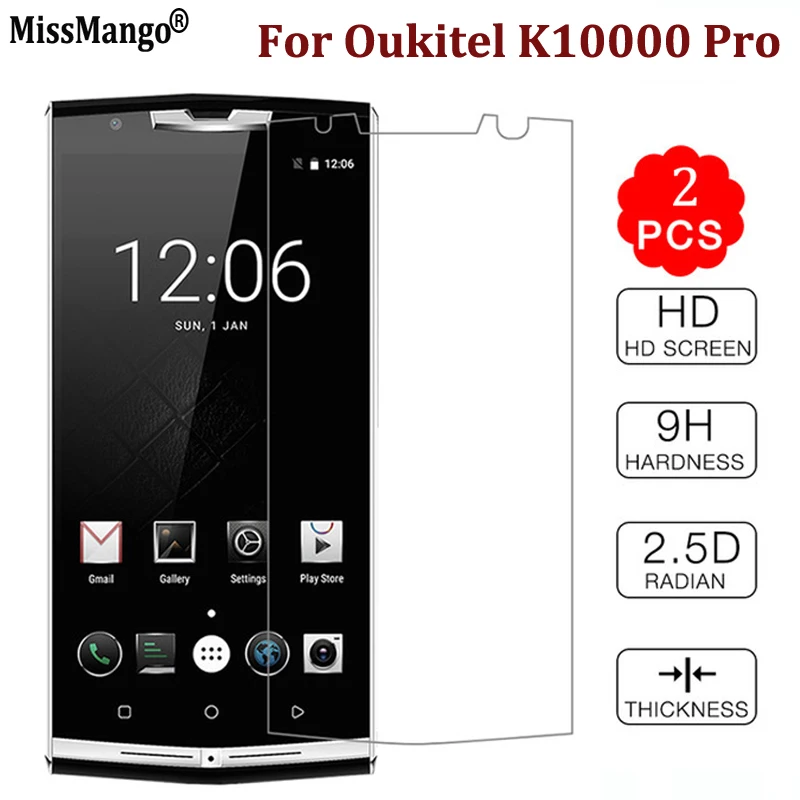 2 шт. Защитное стекло для Oukitel K10000 Pro защита экрана на закаленное K 10000 K10000Pro