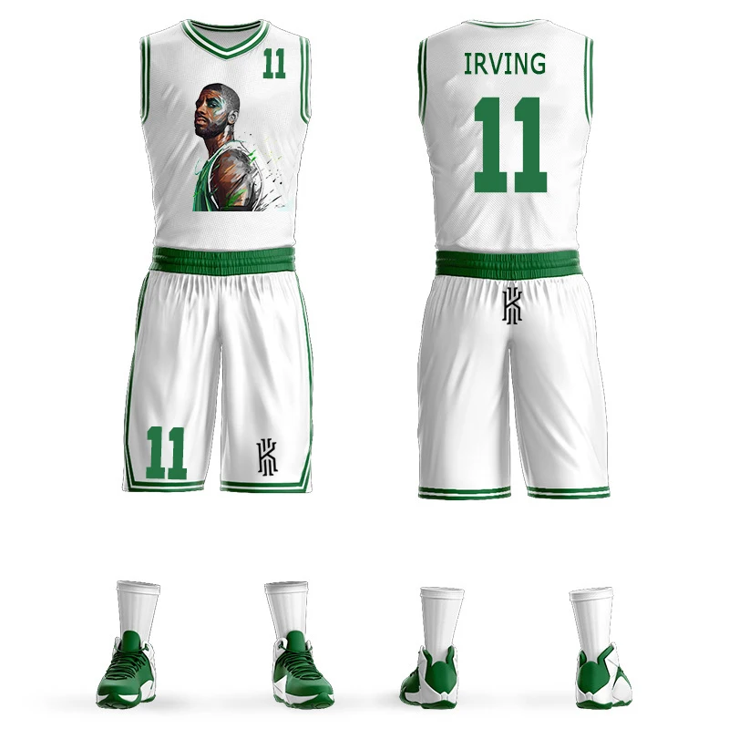 2019 New Kyrie Irving Jerseys 2 Basketball Jersey set Suit #11 Boston Special version Green Devil Uncle Drew
2019 New Kyrie Irving Jerseys 2 Basketball Jersey set Suit #11 Boston Special version Green Devil Uncle Drew