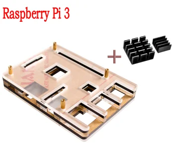 Raspberry Pi 3 Model B Plus Black Case Cover Shell Enclosure Box Transparent double color with 2pcs Dedicated Copper Heat Sink
Raspberry Pi 3 Model B Plus Black Case Cover Shell Enclosure Box Transparent double color with 2pcs Dedicated Copper Heat Sink