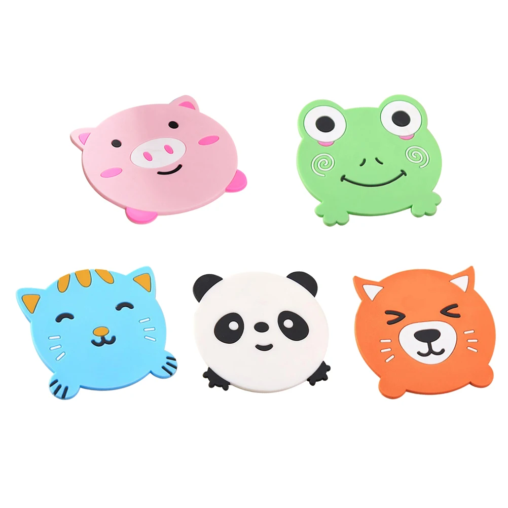 5 Pcs Cup Mat Anti-slip Animal Pattern Soft Heat Insulation Silicone Mug Pad Drinks Coasters for Cafe Home Restaurant
5 Pcs Cup Mat Anti-slip Animal Pattern Soft Heat Insulation Silicone Mug Pad Drinks Coasters for Cafe Home Restaurant